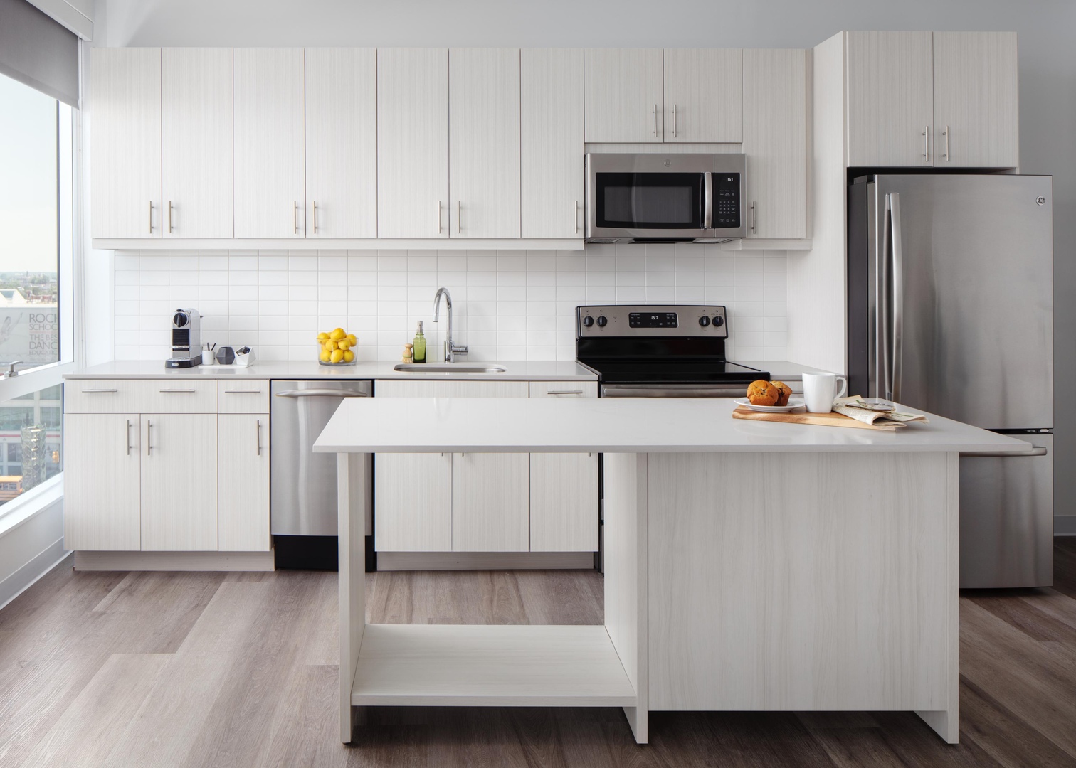 Kitchen with island
